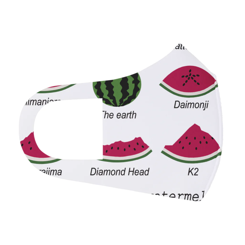 キッズモード某の世界のスイカの山々 Face Mask