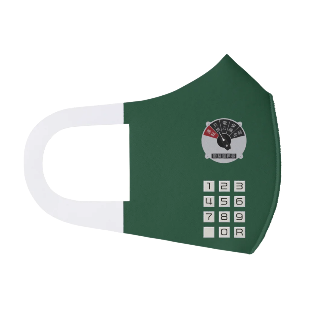 新商品PTオリジナルショップの沿線電話（回線切り替えスイッチ、プッシュボタン）  フルグラフィックマスク