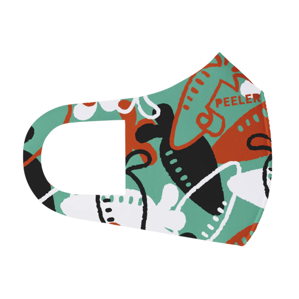 Creative store MのVegetable01(Green) フルグラフィックマスク