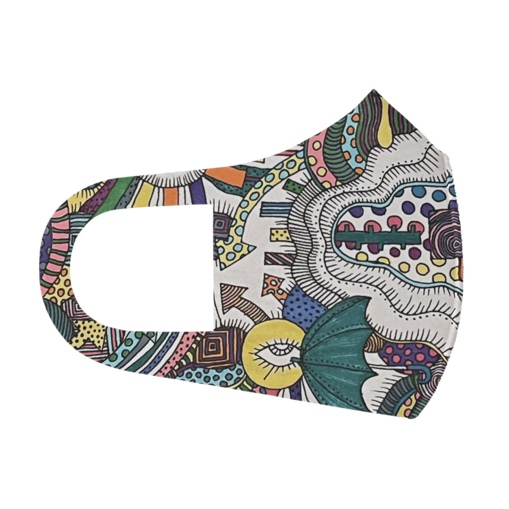 冬虫夏草洋品店&トッキータ.の自分のためのぬり絵　その3 フルグラフィックマスク