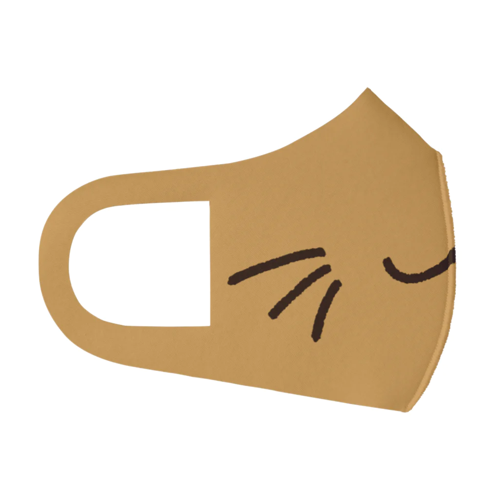 Riotoのねこくちマスク（茶） フルグラフィックマスク
