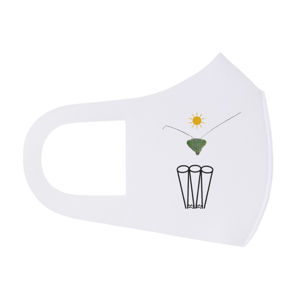 L_arctoaのカマキリの昼と夜の複眼（絵文字ver） Face Mask
