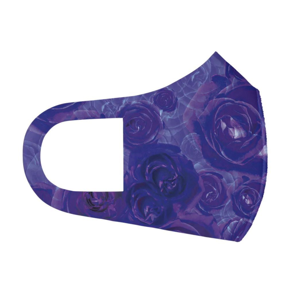 Blue Rose Holic.のfull graphic mask purple Face Mask