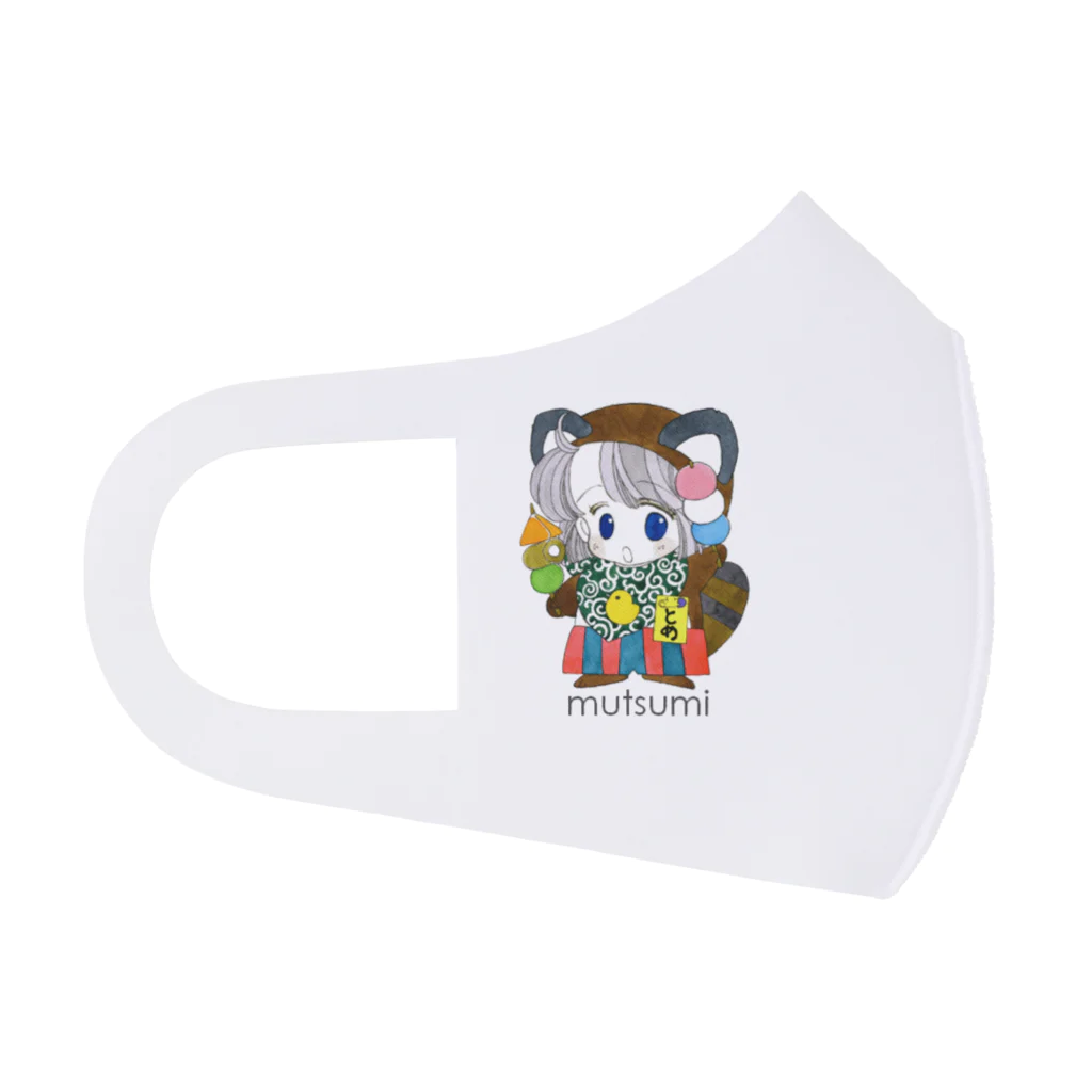 萩岩睦美のグッズショップのトメちゃんヨネちゃん Face Mask