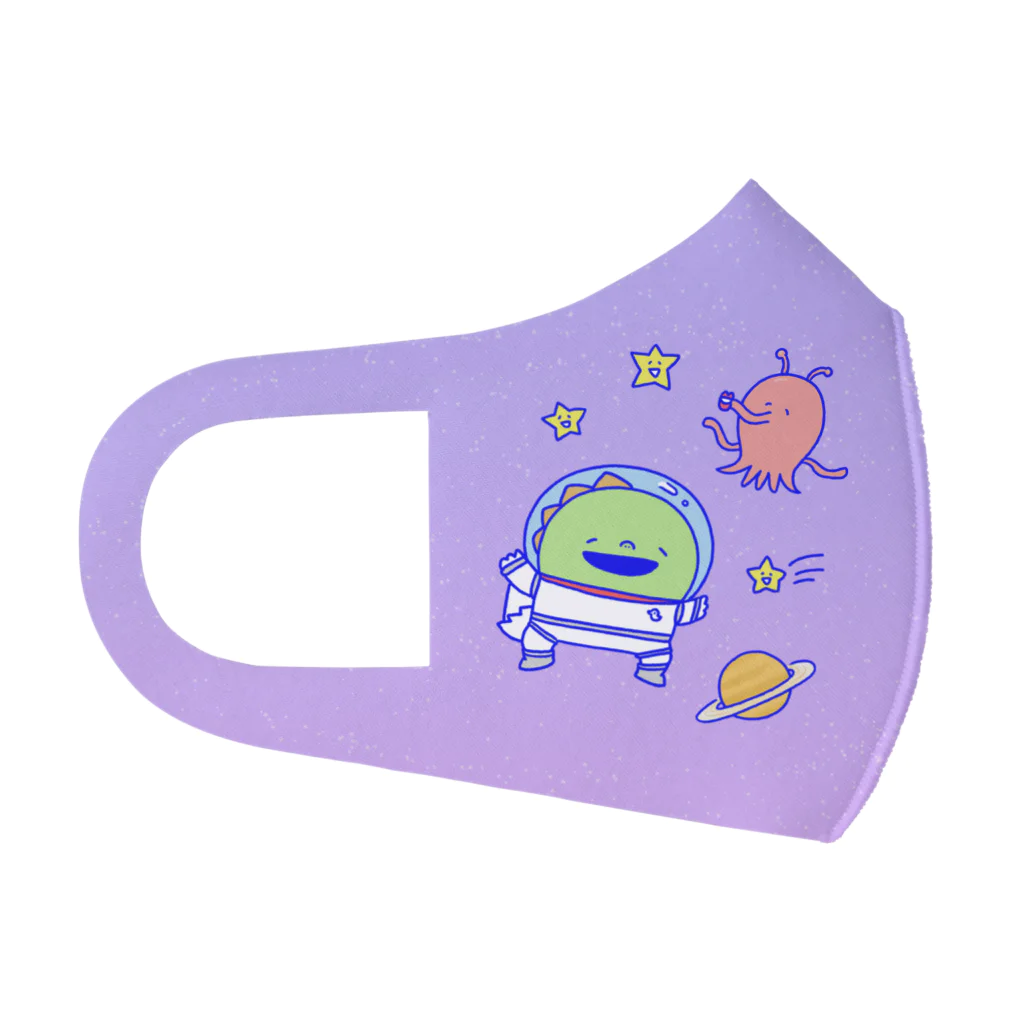 ゆーすけひよこの宇宙　ひよこくまイグアナ Face Mask