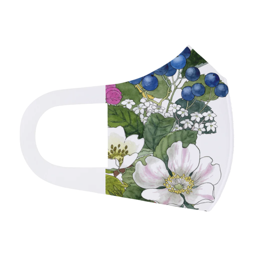 萩岩睦美のグッズショップのシャーロットの花園　B Face Mask