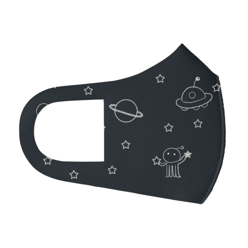 理系のらくがきの宇宙 Face Mask