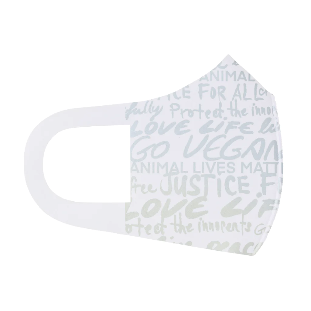 Niea999’s プチハッピー shopのLove life, go vegan Face Mask