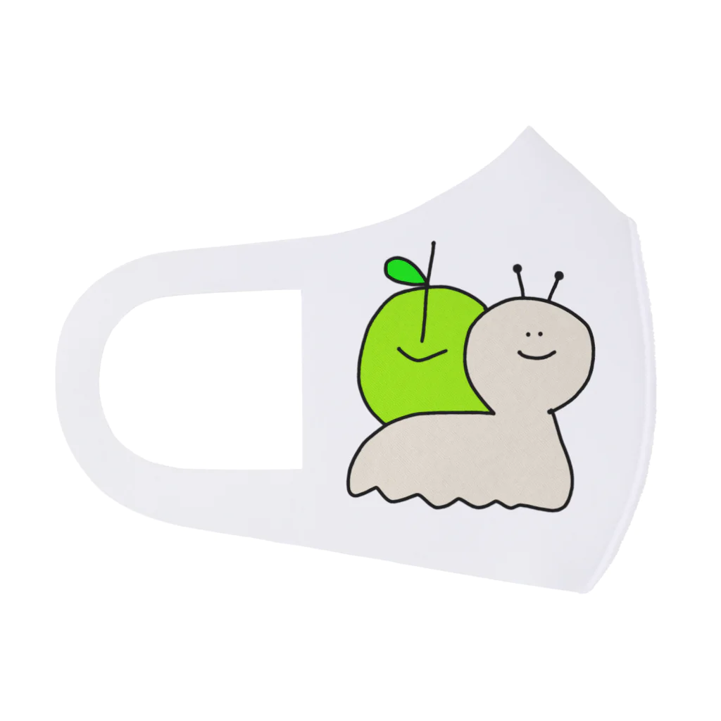 ゆるいもの倶楽部の🐌カタツムりんご🍏 フルグラフィックマスク