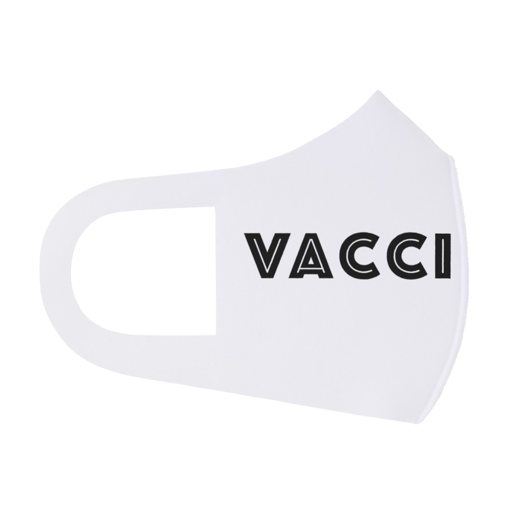 mincora.のワクチン接種済 VACCINATED　- black ver. 01 - Face Mask