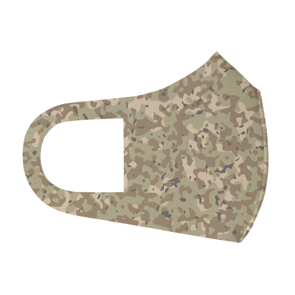 Military Casual LittleJoke のCamo DesertCamp 砂漠用迷彩 サバゲー装備 Face Mask