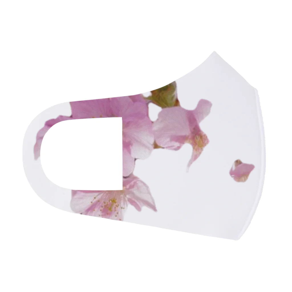 Broken Angelの桜の花とピンクの麻 フルグラフィックマスク