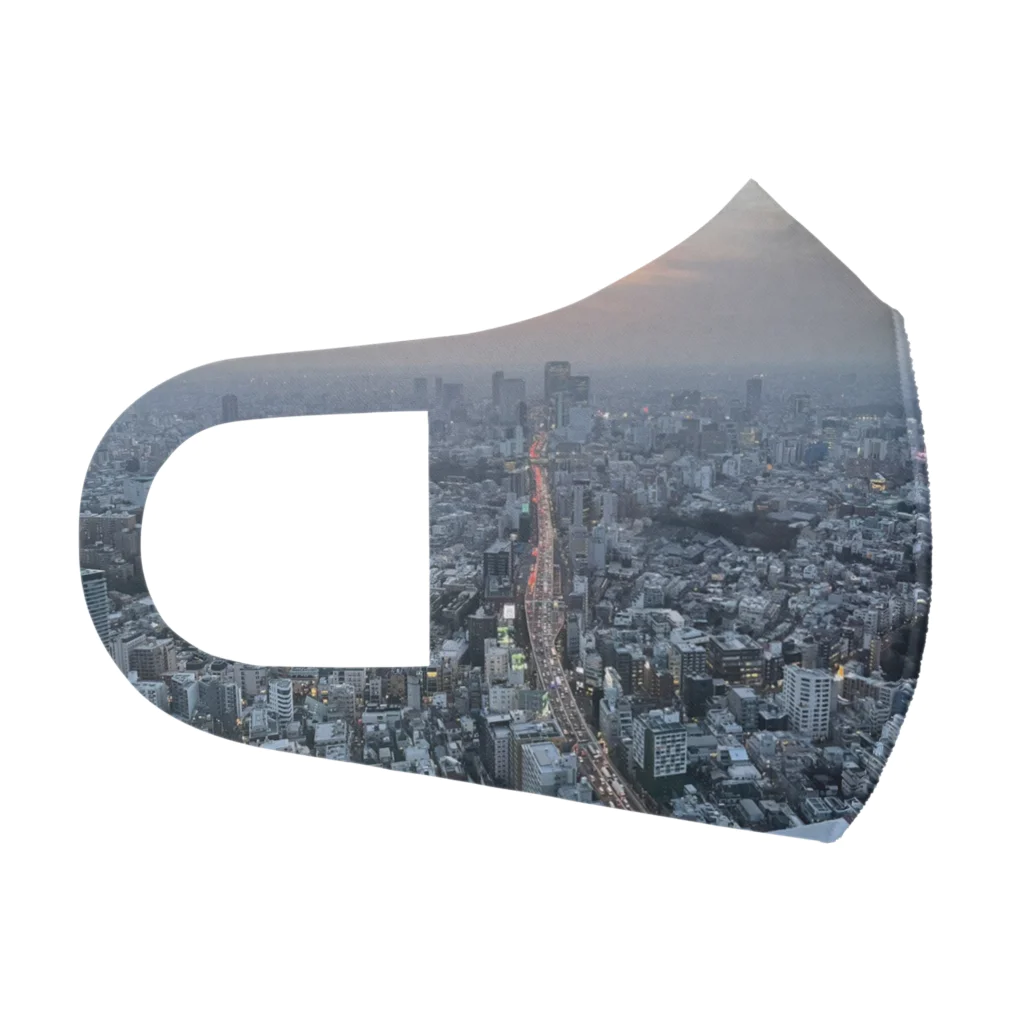 ポメラニアンの福(9歳)の都会 Face Mask