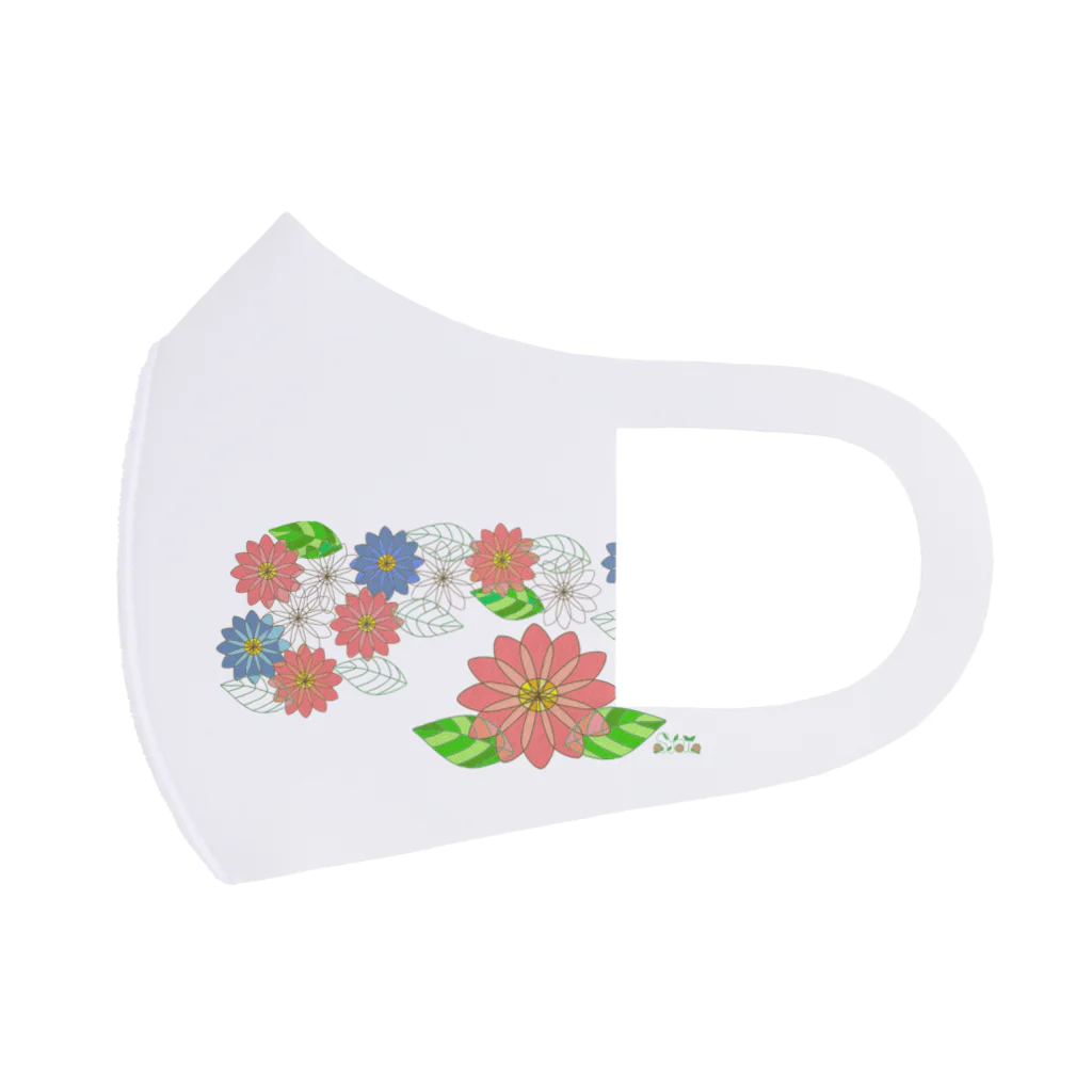 Tender time for OsyatoのStained glass flowers　～side～ Face Mask