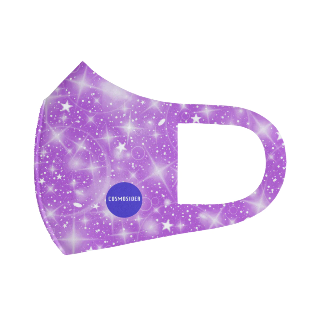 COSMOSIDEAのスパークル・スターマスク(Purple) フルグラフィックマスク