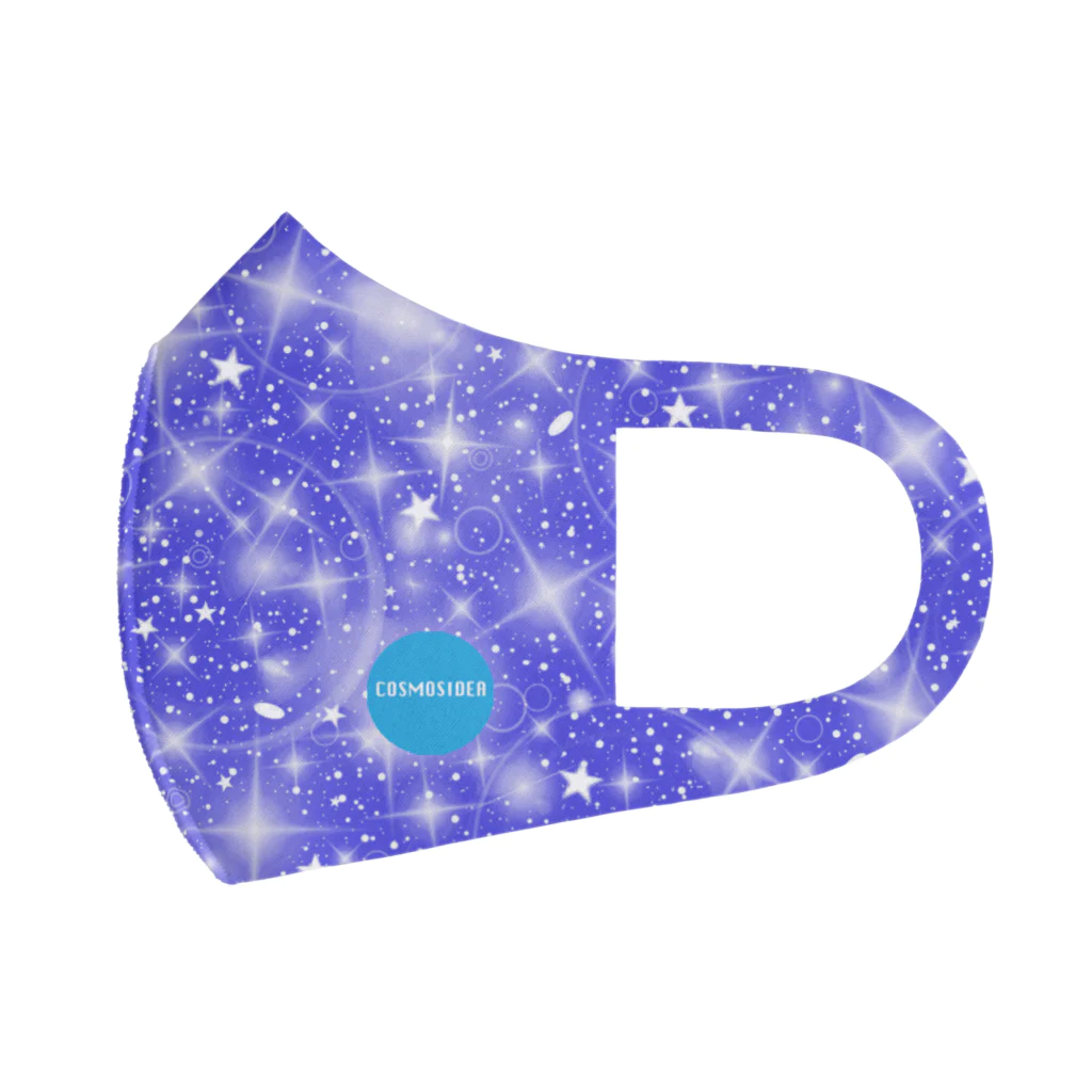 COSMOSIDEAのスパークル・スターマスク(Blue) フルグラフィックマスク