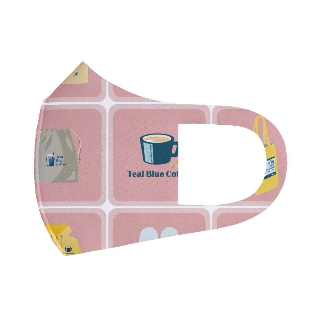 Teal Blue CoffeeのTealBlueItems _Cube PINK Ver. Face Mask