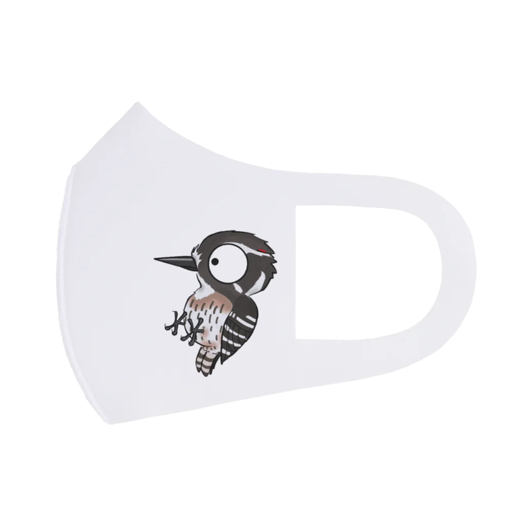 とりみちゃんの野鳥グッズのお店のコゲラ フルグラフィックマスク