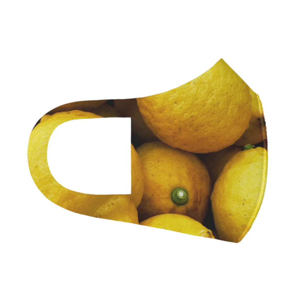 ﾆｼｷｵﾘ🍋Collectionの本レモン柄ハーフデザインマスク① Face Mask