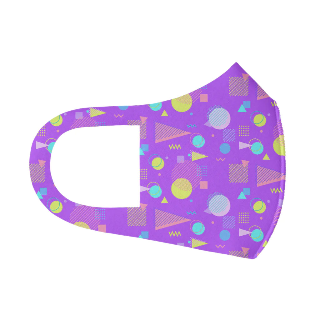 illust_mのメンフィス紫 フルグラフィックマスク