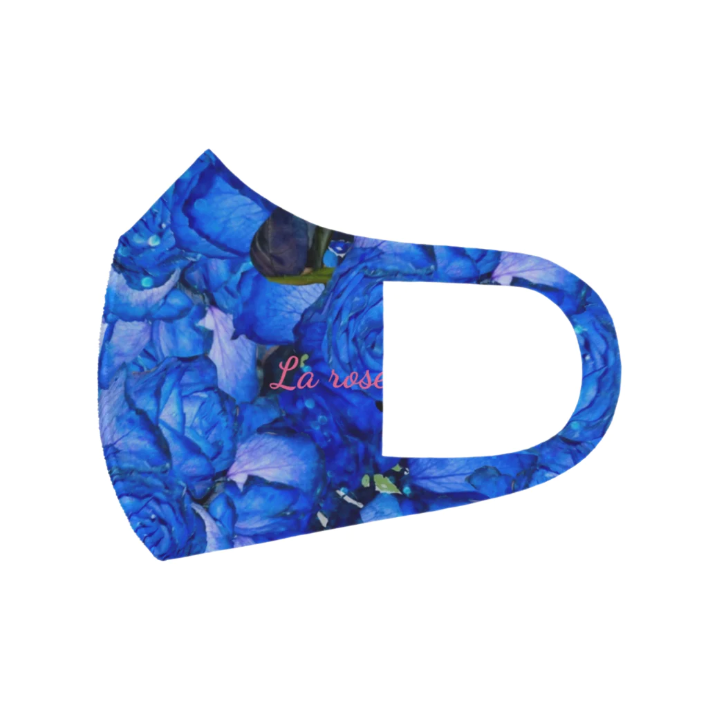 水彩屋のLa rose bleue フルグラフィックマスク