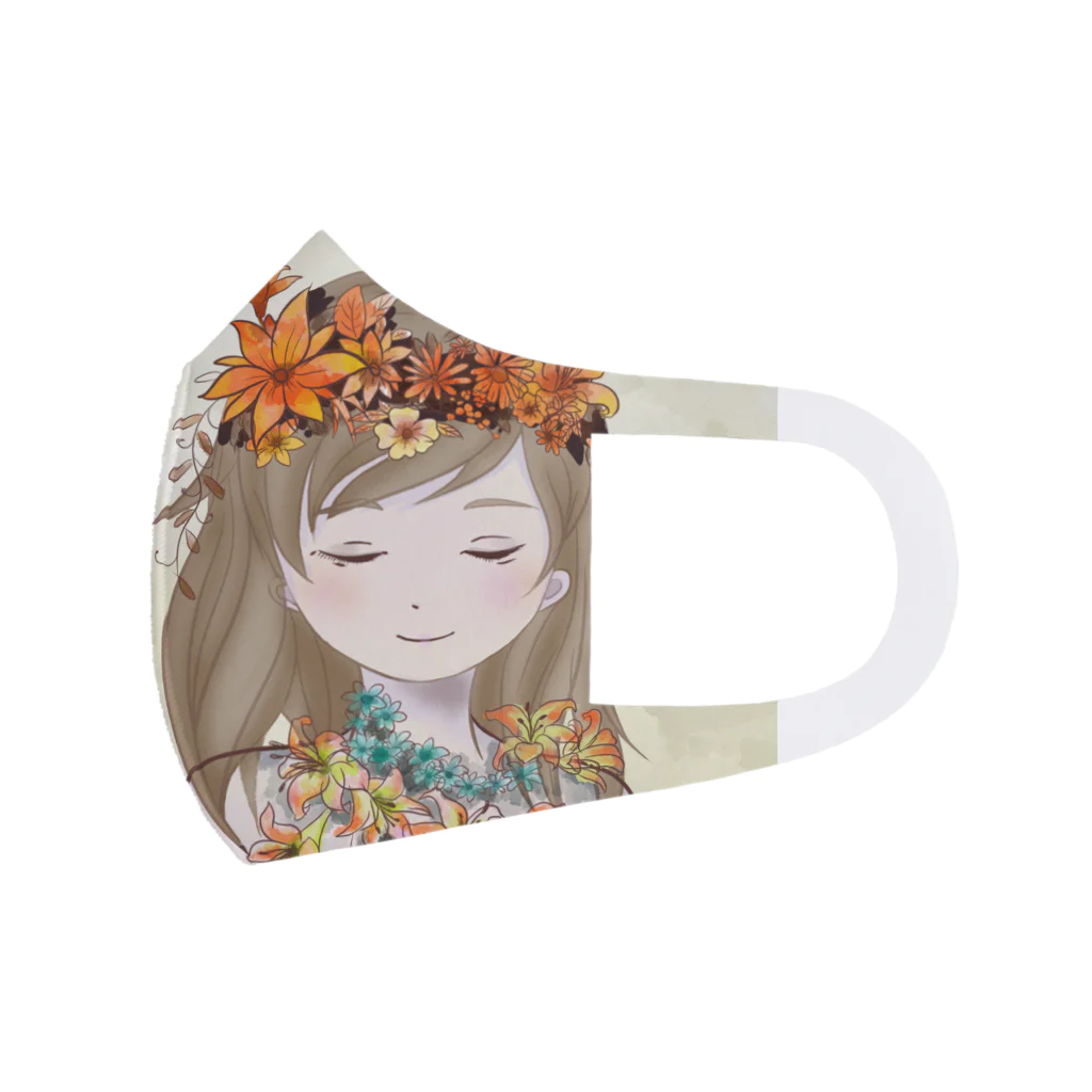 umbraの花輪少女 Face Mask