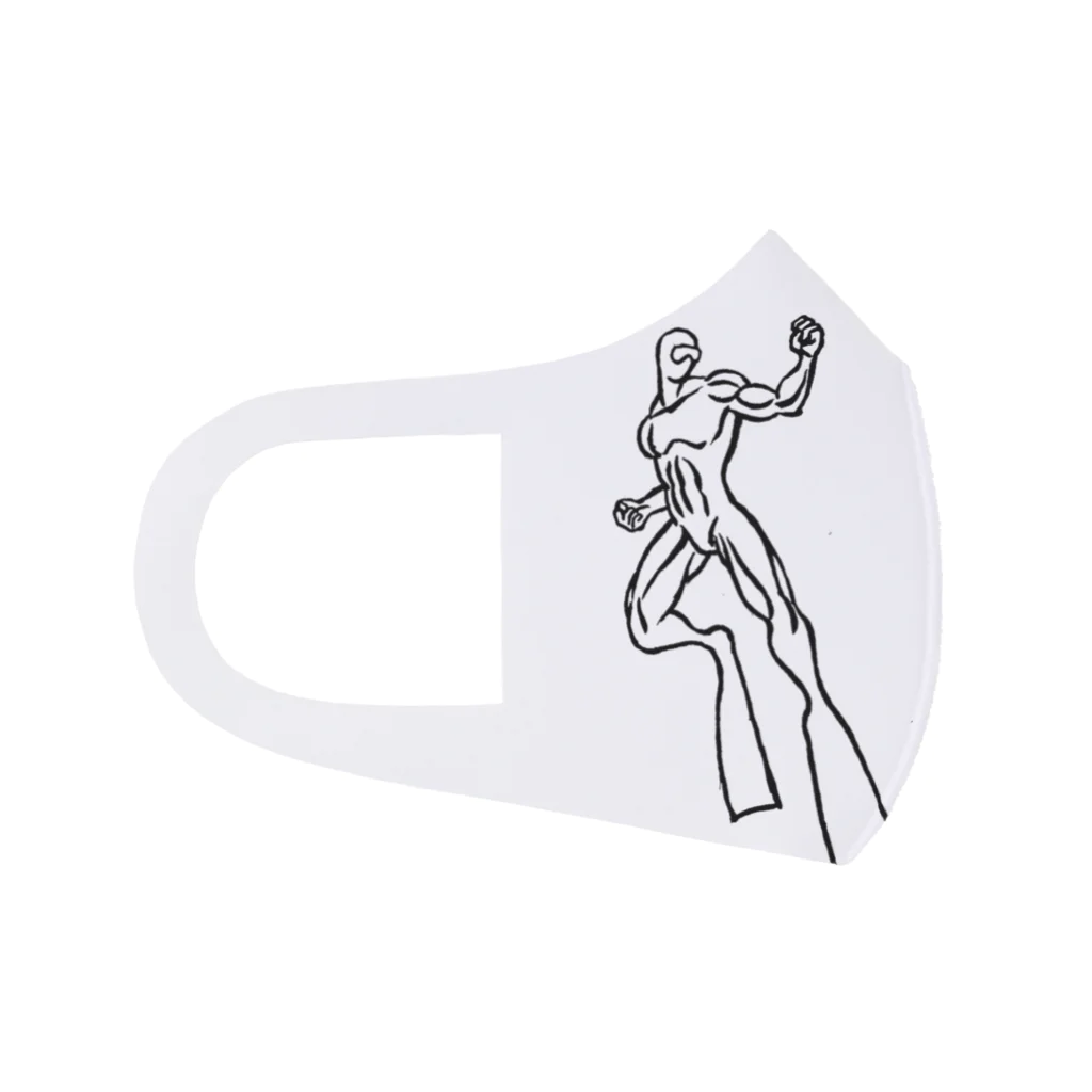 たんたんDESIGNのオキノシマンロゴ フルグラフィックマスク