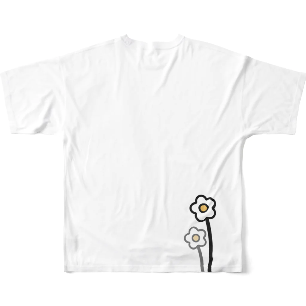 S's storeの悲しみの向こう側 フルグラフィックTシャツの背面