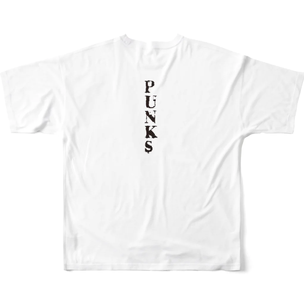 alt_203のPunks フルグラフィックTシャツの背面