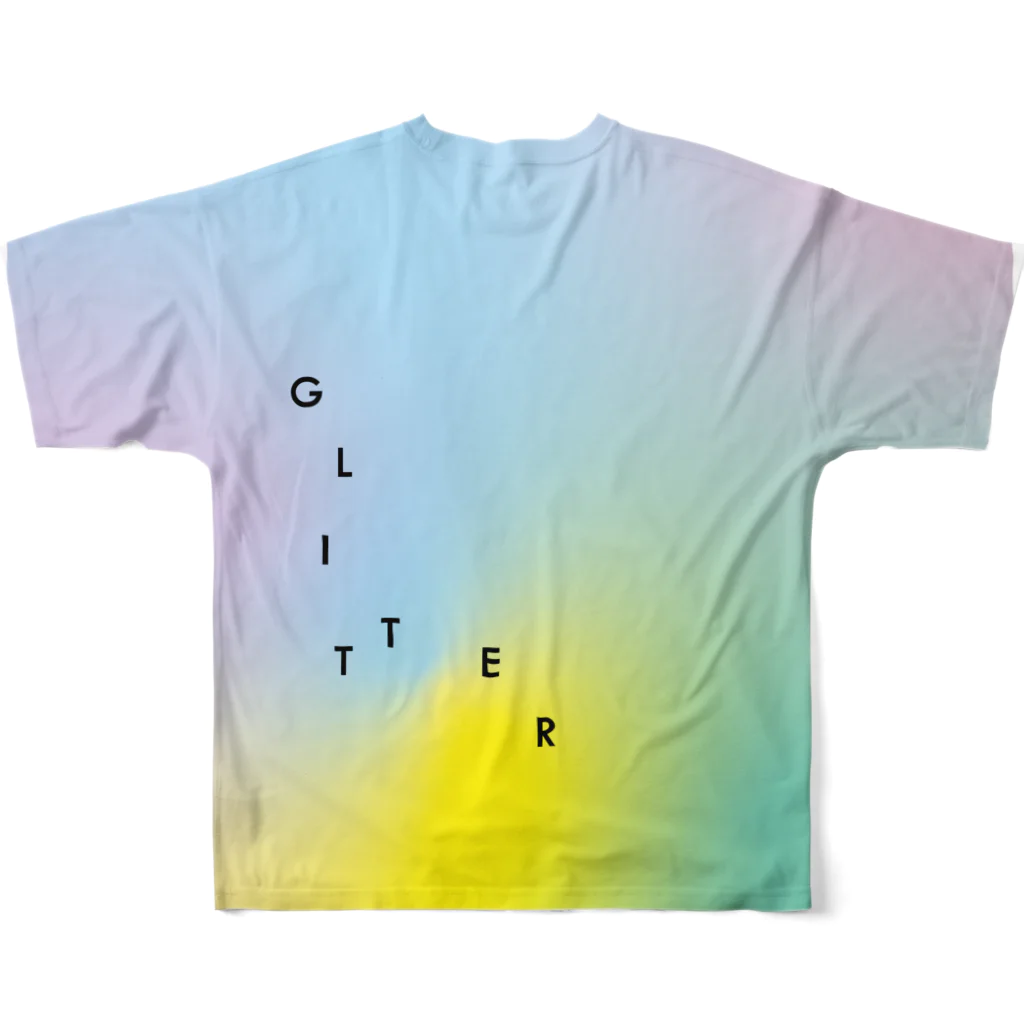 colorful confettiの公式グッズショップのフルグラフィックTシャツblack フルグラフィックTシャツの背面