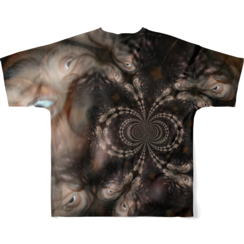 Milky Waveのご利益シリーズ／電波くんA All-Over Print T-Shirt :back