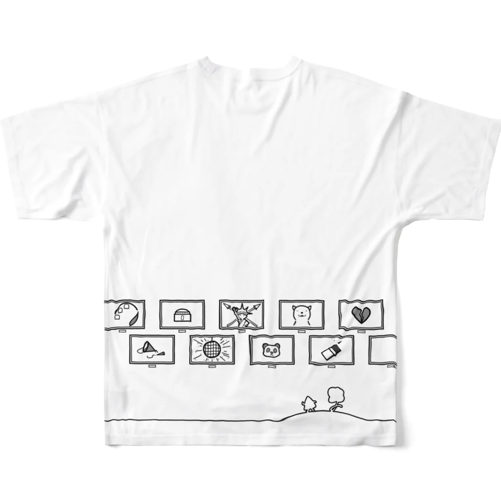 wktkライブ公式グッズショップのA Happy Day　※Lサイズ専用 フルグラフィックTシャツの背面