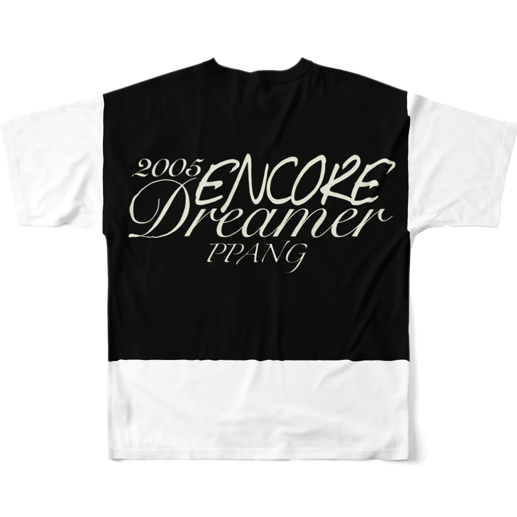 PPANG(ピーパンジー)のDreamer[PPANG]ブラック フルグラフィックTシャツの背面