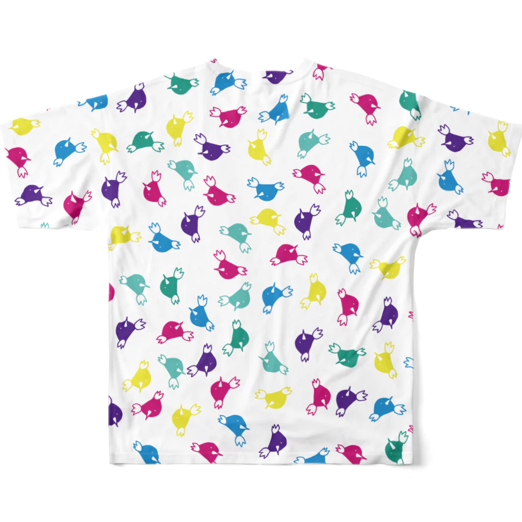 Basking In The Shadowのちらかりもぐら All-Over Print T-Shirt :back