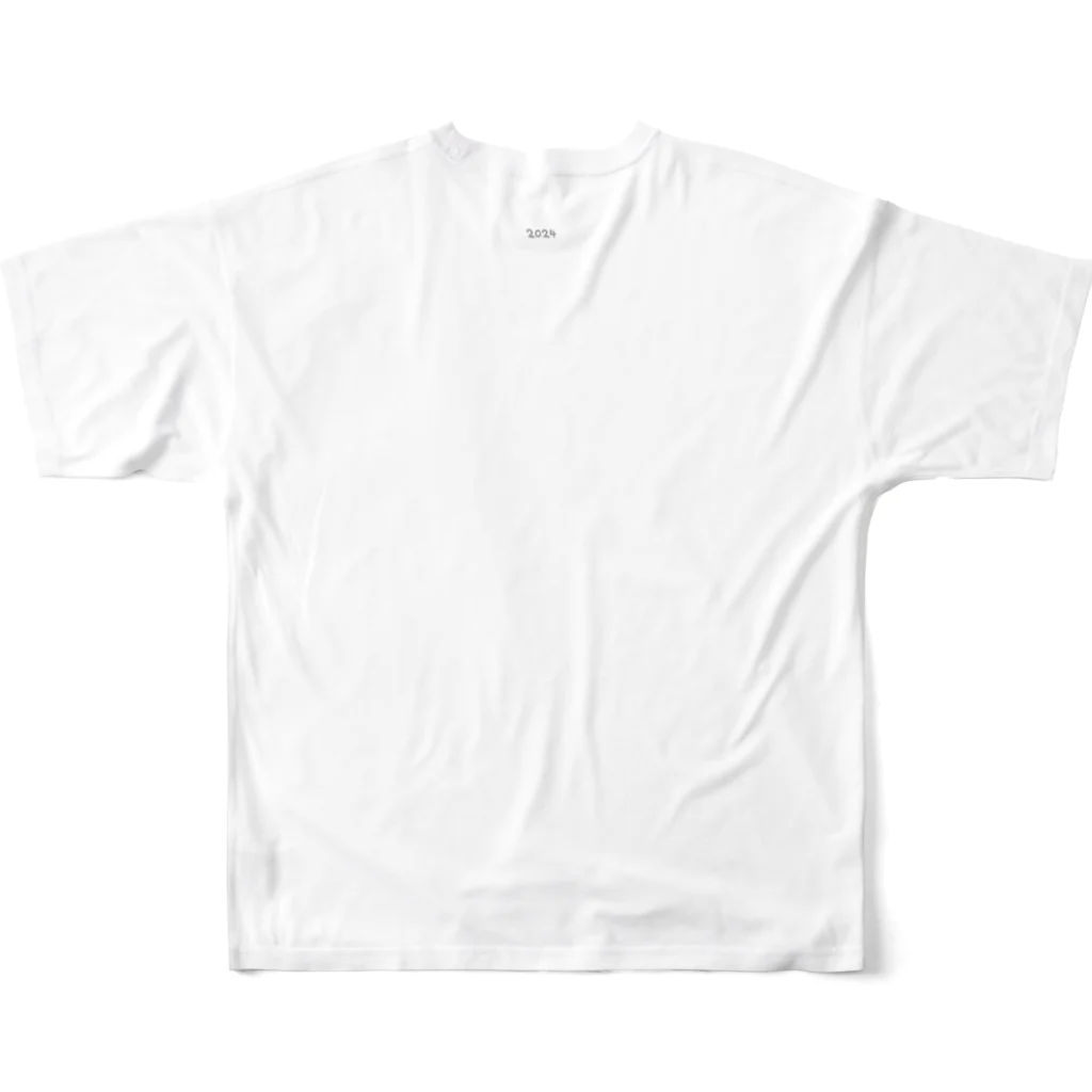 2024のAI「桜」Tシャツ（3） フルグラフィックTシャツの背面