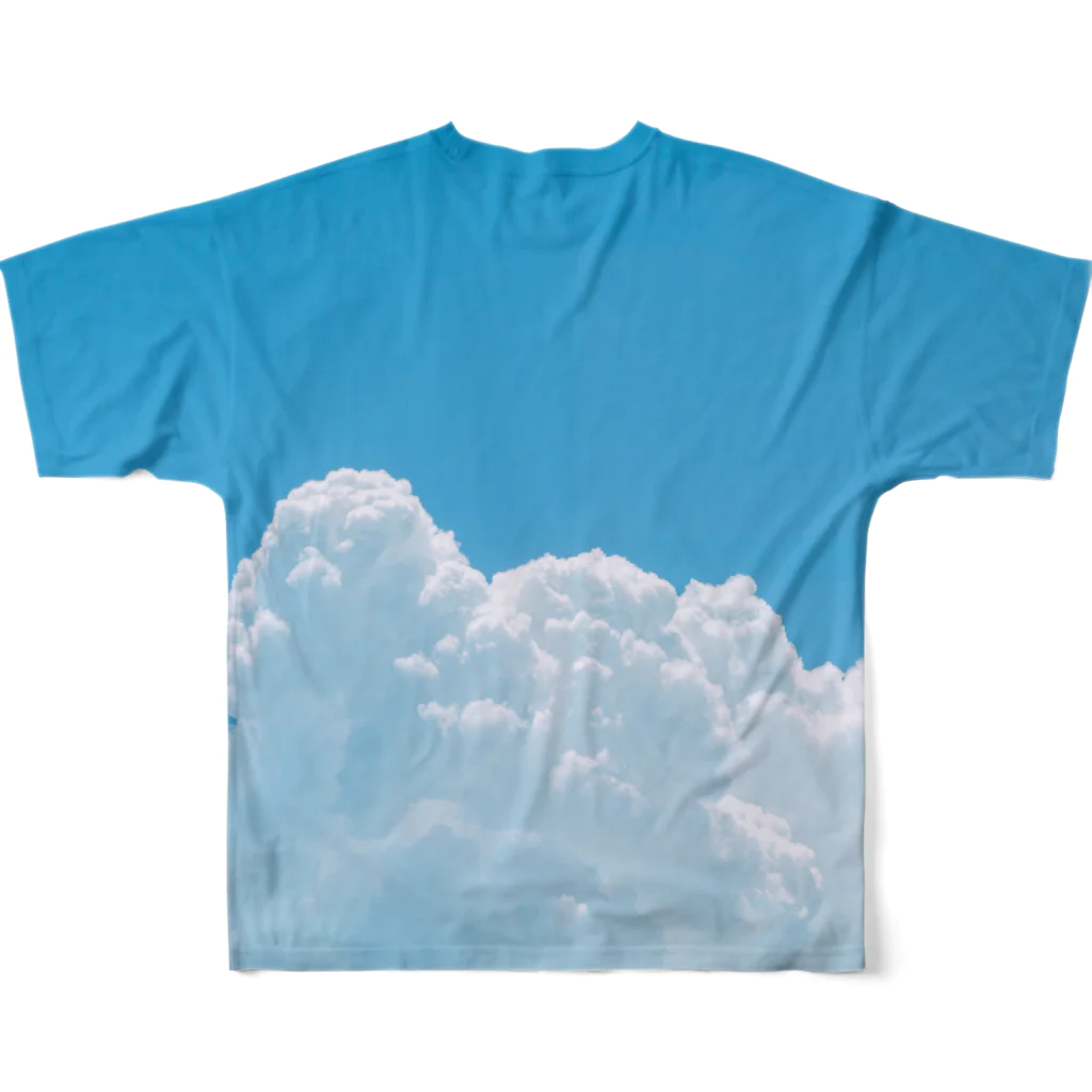 デザインをしましたの夏の空 フルグラフィックTシャツの背面