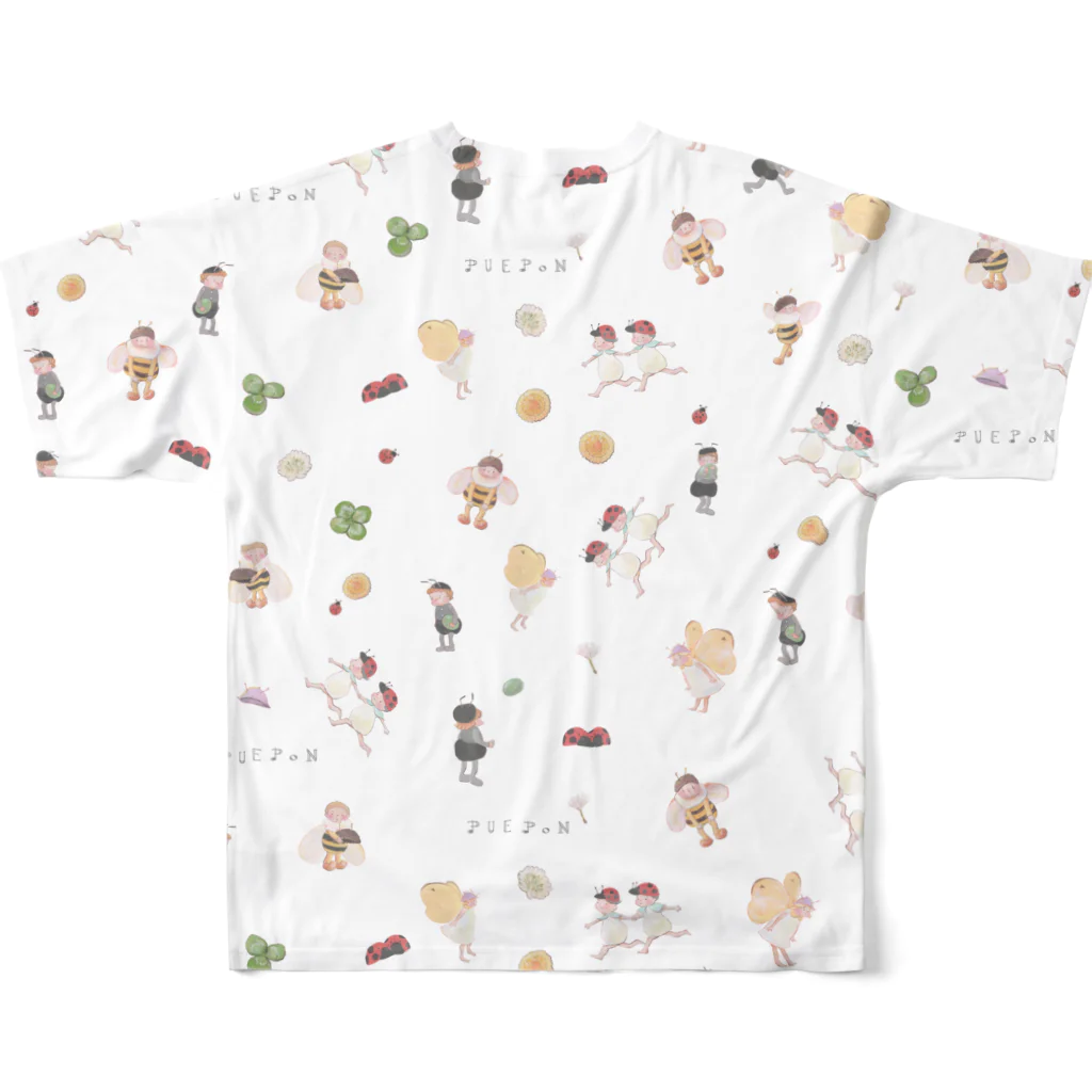 えりちゃんのむしむしTシャツ All-Over Print T-Shirt :back