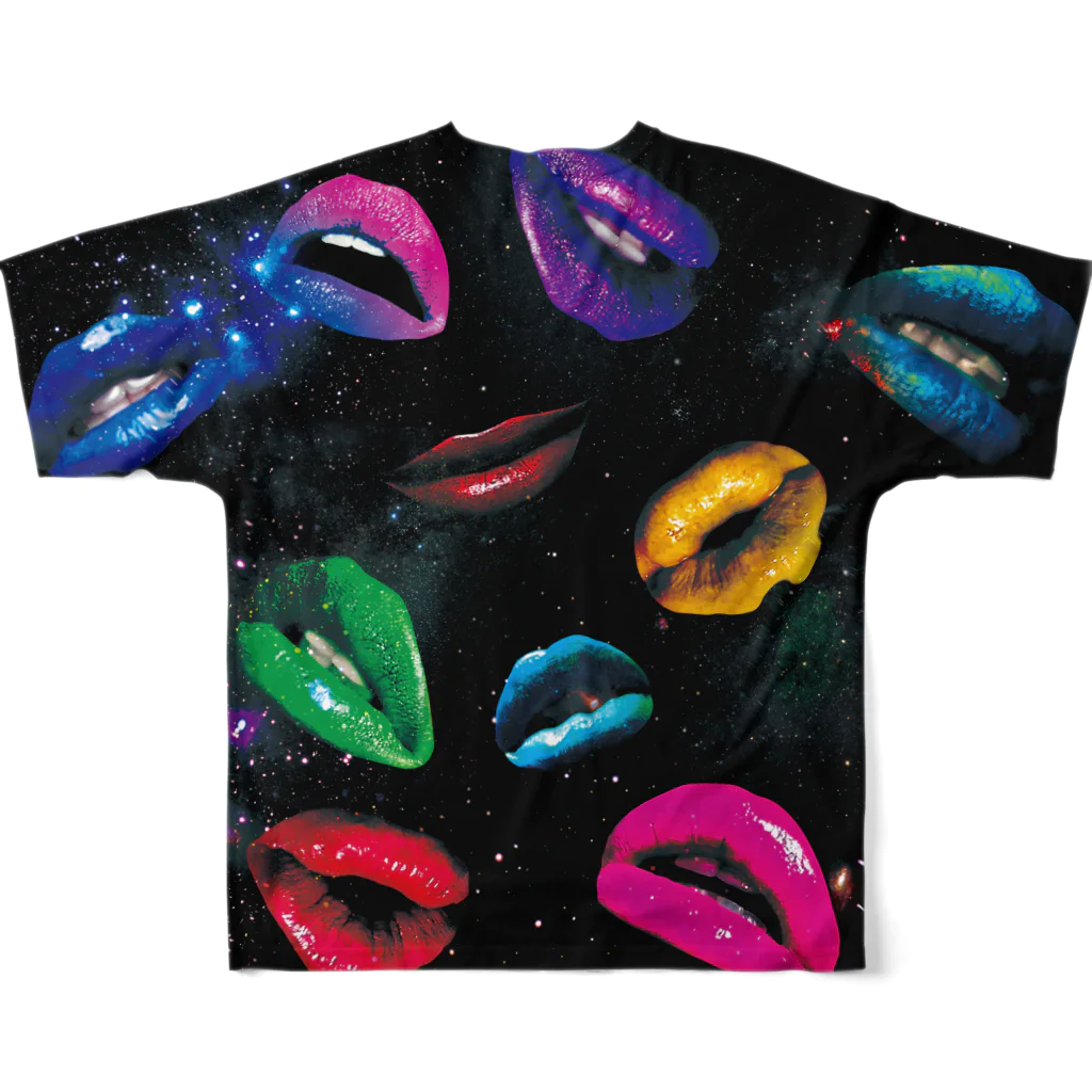 フルスキャ。の宇宙のキッス★ All-Over Print T-Shirt :back