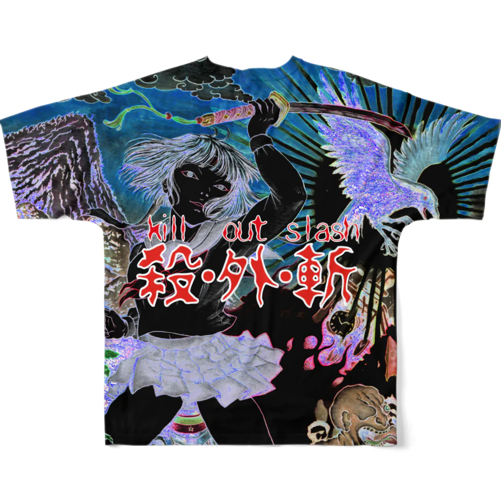 Coakira★核殺のKill Out Slash Tシャツ フルグラフィックTシャツの背面