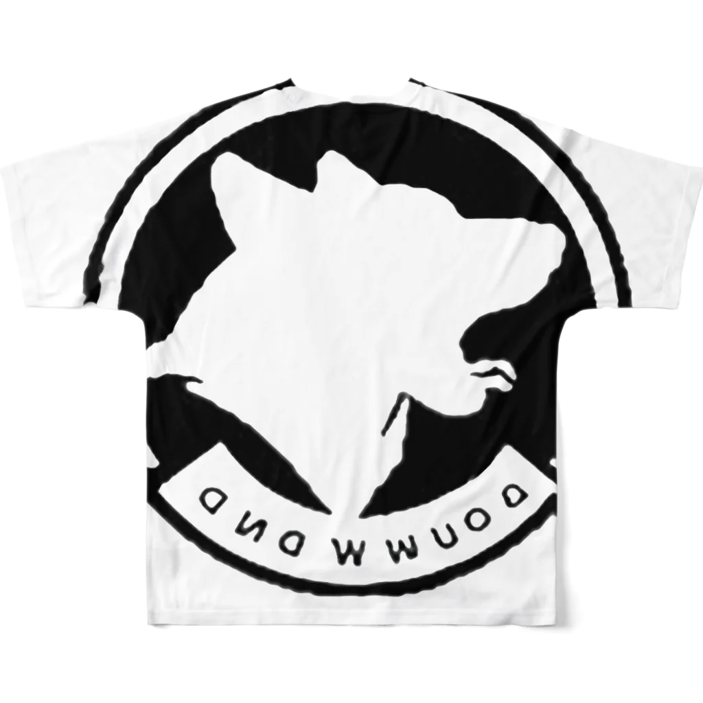 光学大佐　公式サイト【Bound  wolf company】の【公式】BOUND　WOLF　COMPANY　ロゴ入りグッズ All-Over Print T-Shirt :back