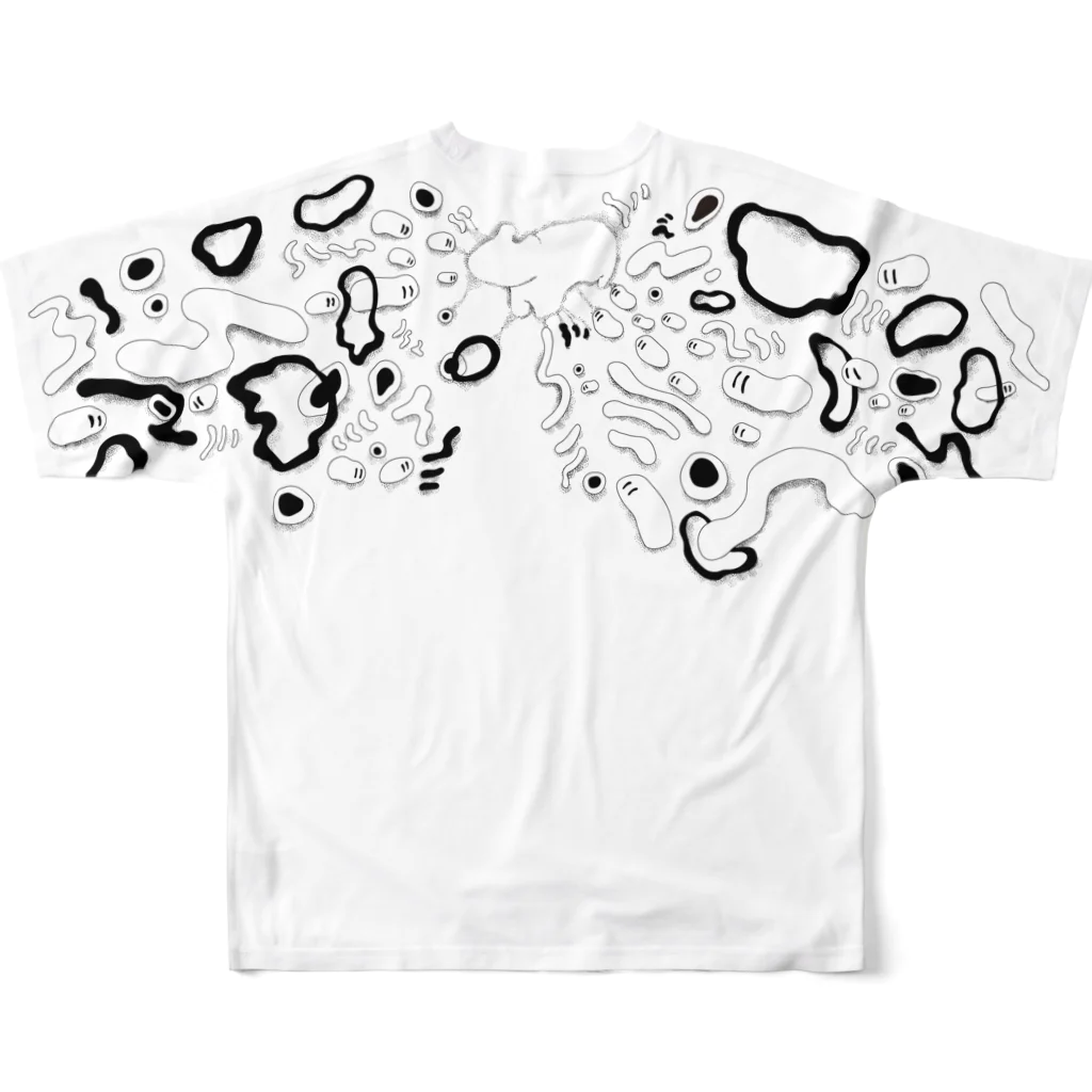 ogasalam26の赤べこ刺青柄 All-Over Print T-Shirt :back