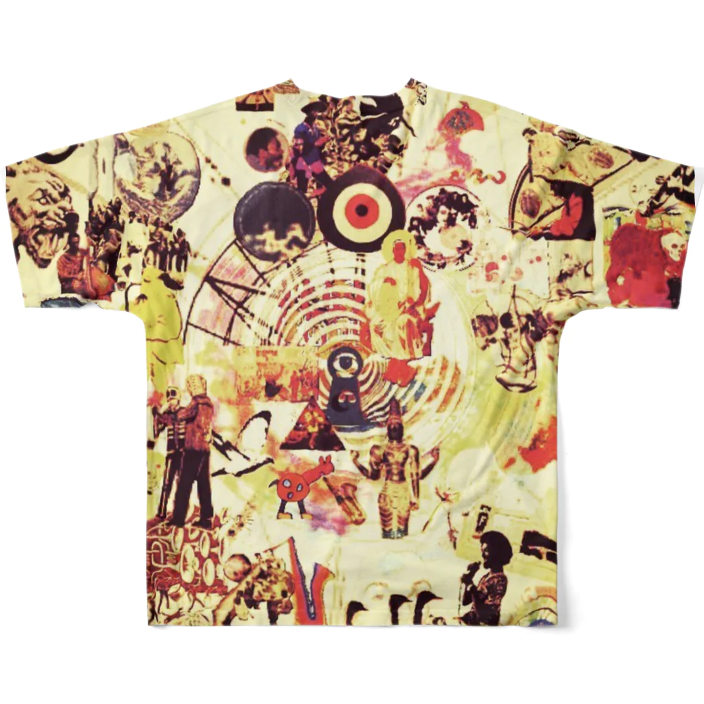 BLIND DOGのスピリチュアルジャズコラージュ All-Over Print T-Shirt :back