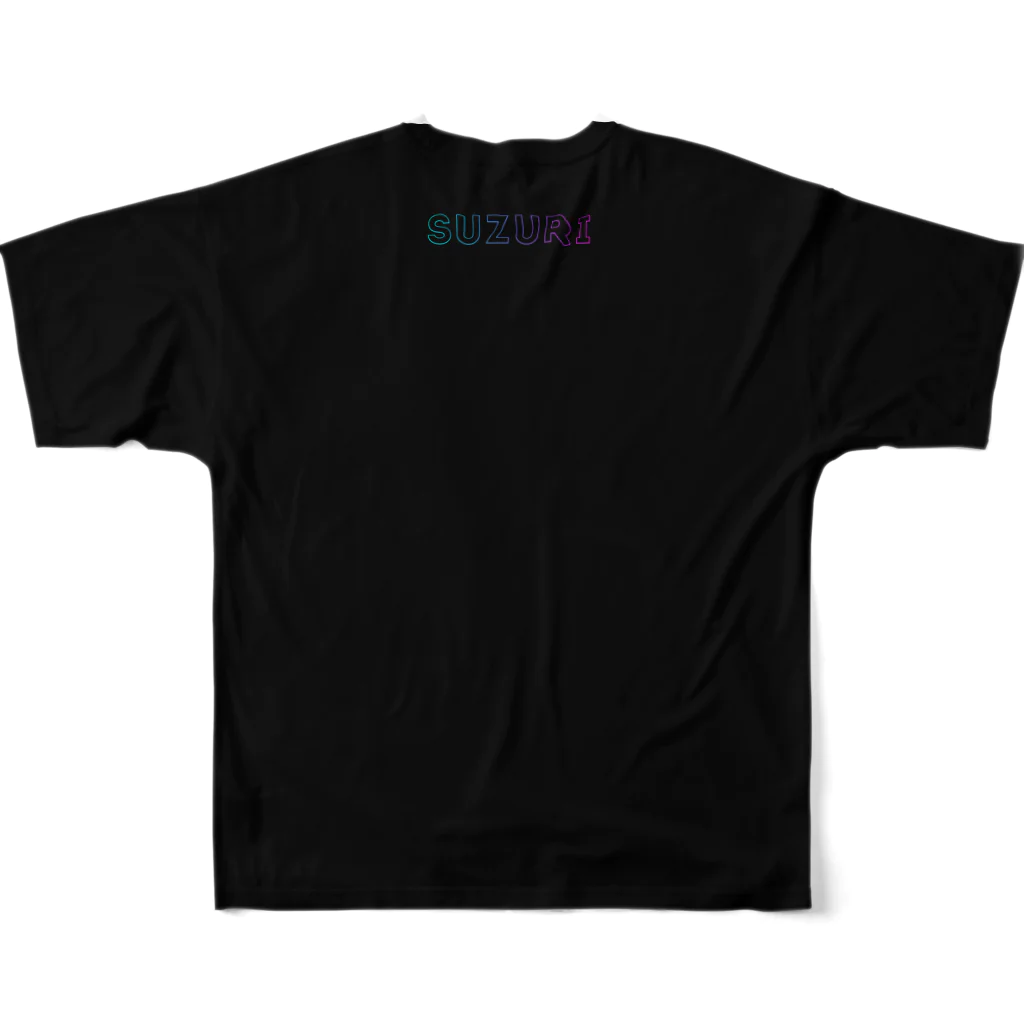 忍者スリスリくんの自己的原創商品 All-Over Print T-Shirt :back