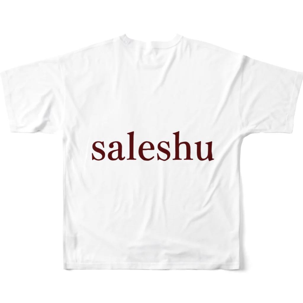 saleshuのsimple フルグラフィックTシャツの背面