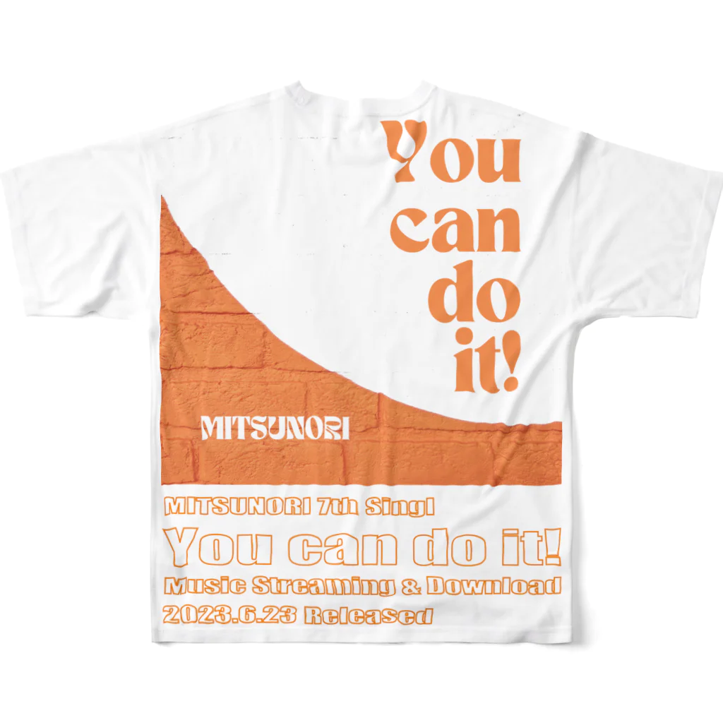 MITSUNORI OFFICIAL SHOPのYou can do it! フルグラフィックTシャツの背面