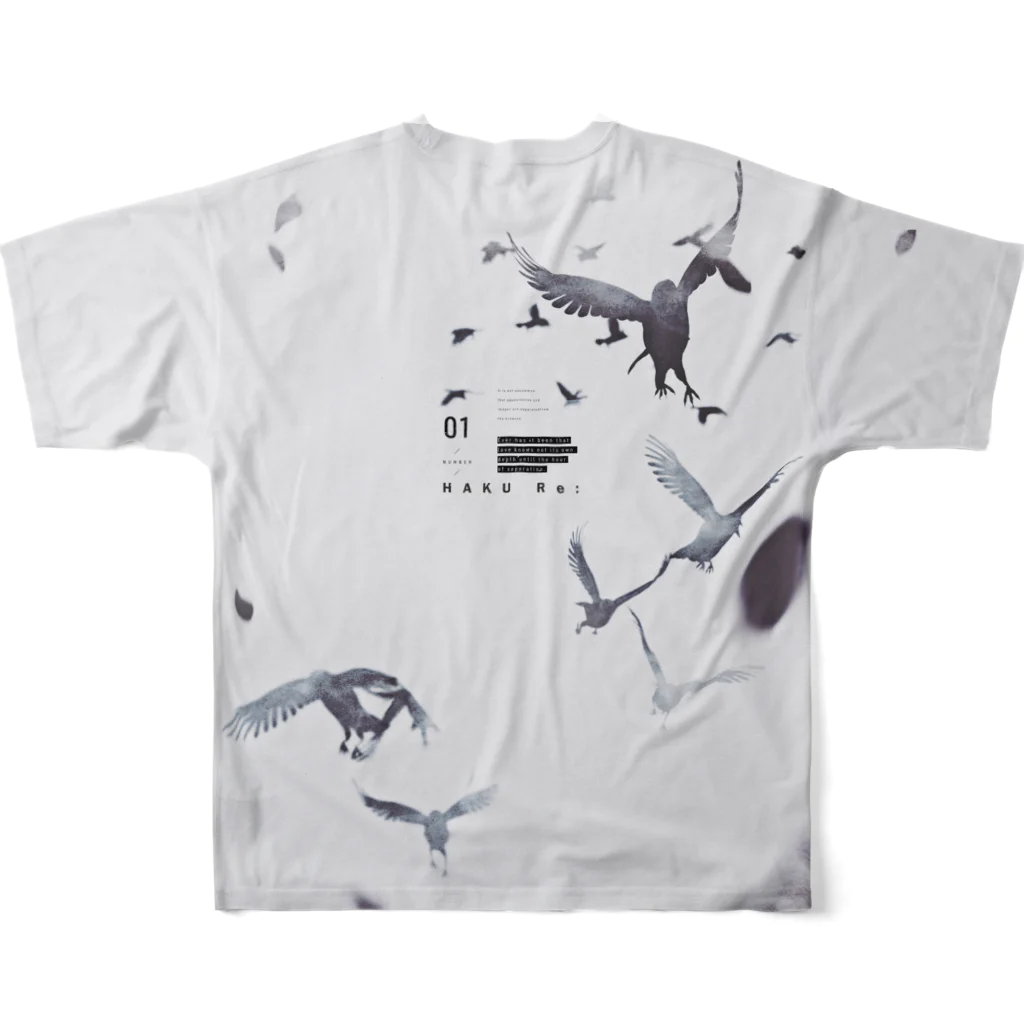 オクソラ ケイタの"haku re" #01 All-Over Print T-Shirt :back