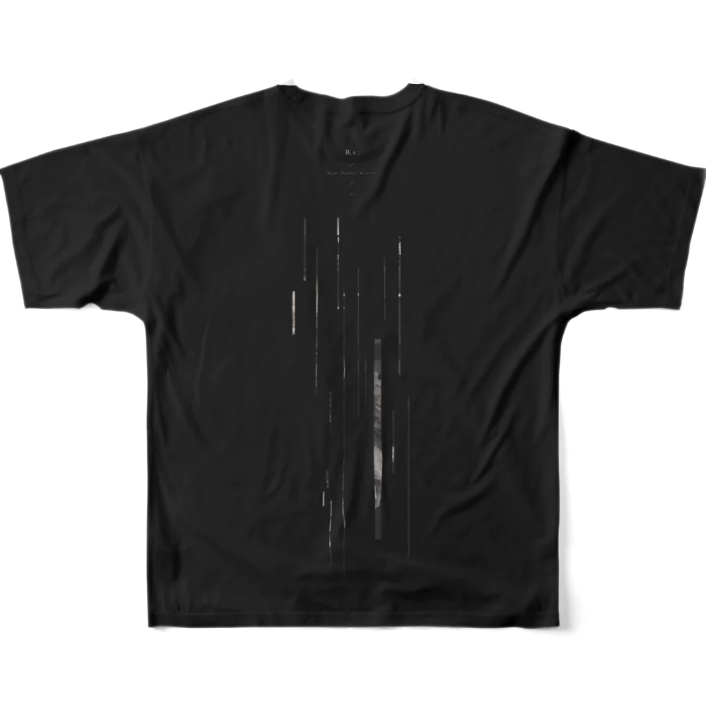 オクソラ ケイタの"Re:" #01 フルグラフィックTシャツの背面