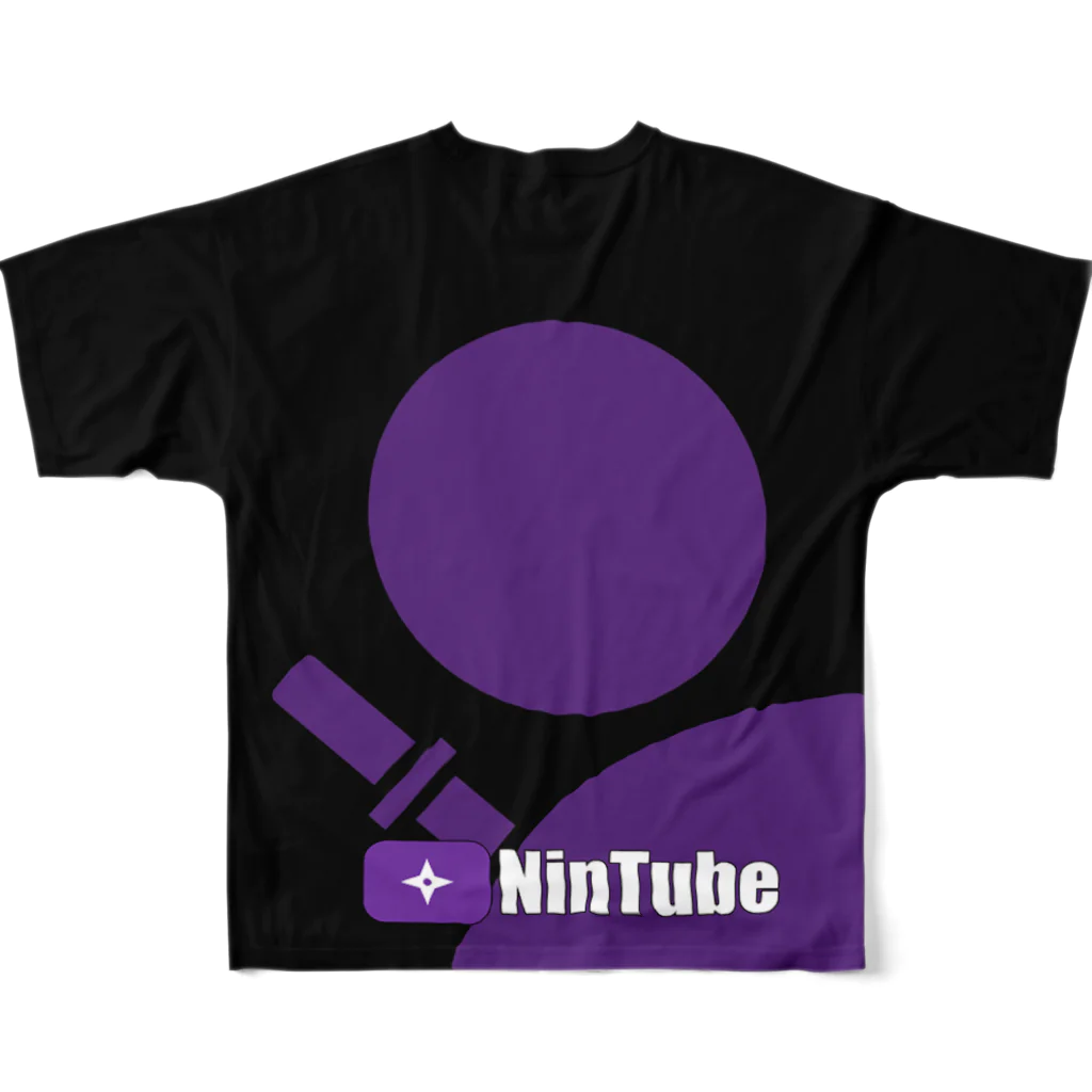 NinTubeのNinTubeBIGMAN Tシャツ All-Over Print T-Shirt :back
