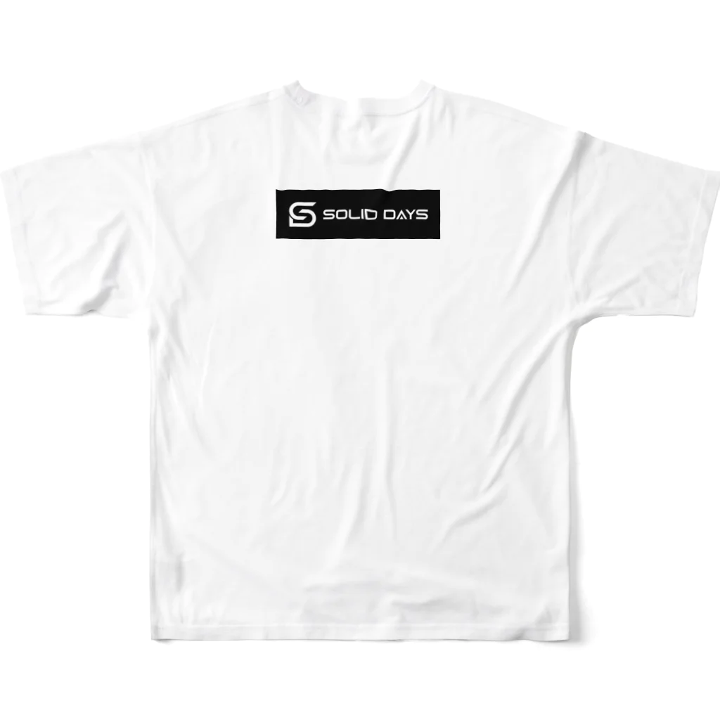 SOLID DAYS グッズショップのSOLID DAYS 2019 ボックスロゴ フルグラフィックTシャツの背面