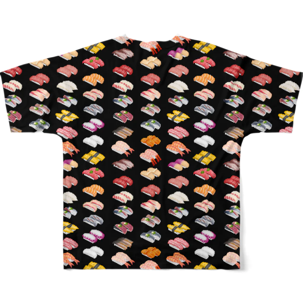 猫と釣り人のSUSHI_1FB_K All-Over Print T-Shirt :back